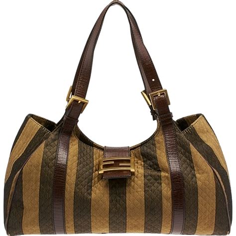 vintage fendi pequin bag|real fendi baguette.